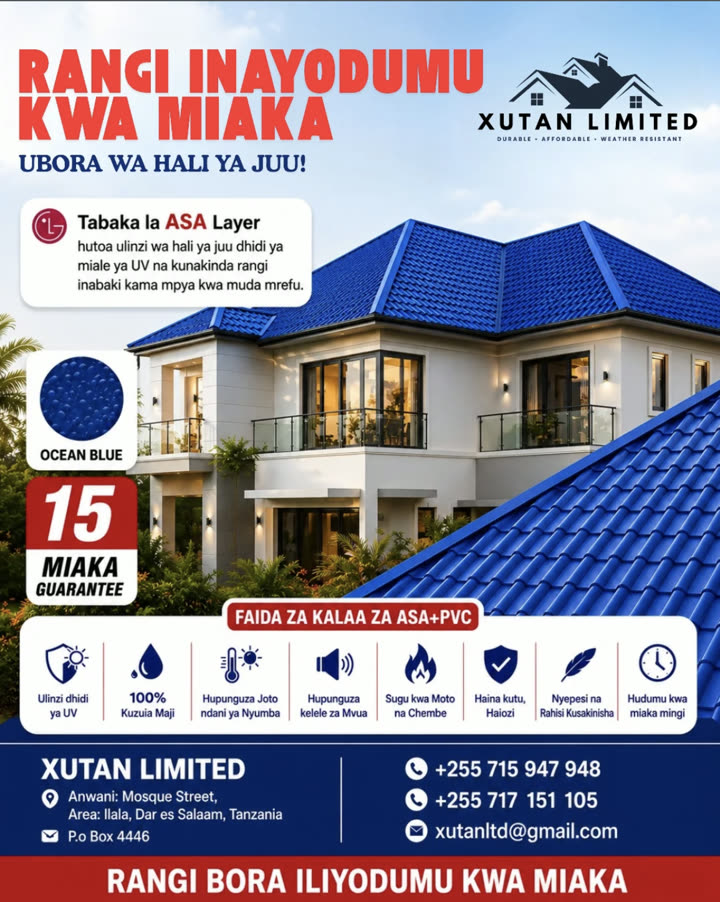 Xutan Limited's original static roofing poster