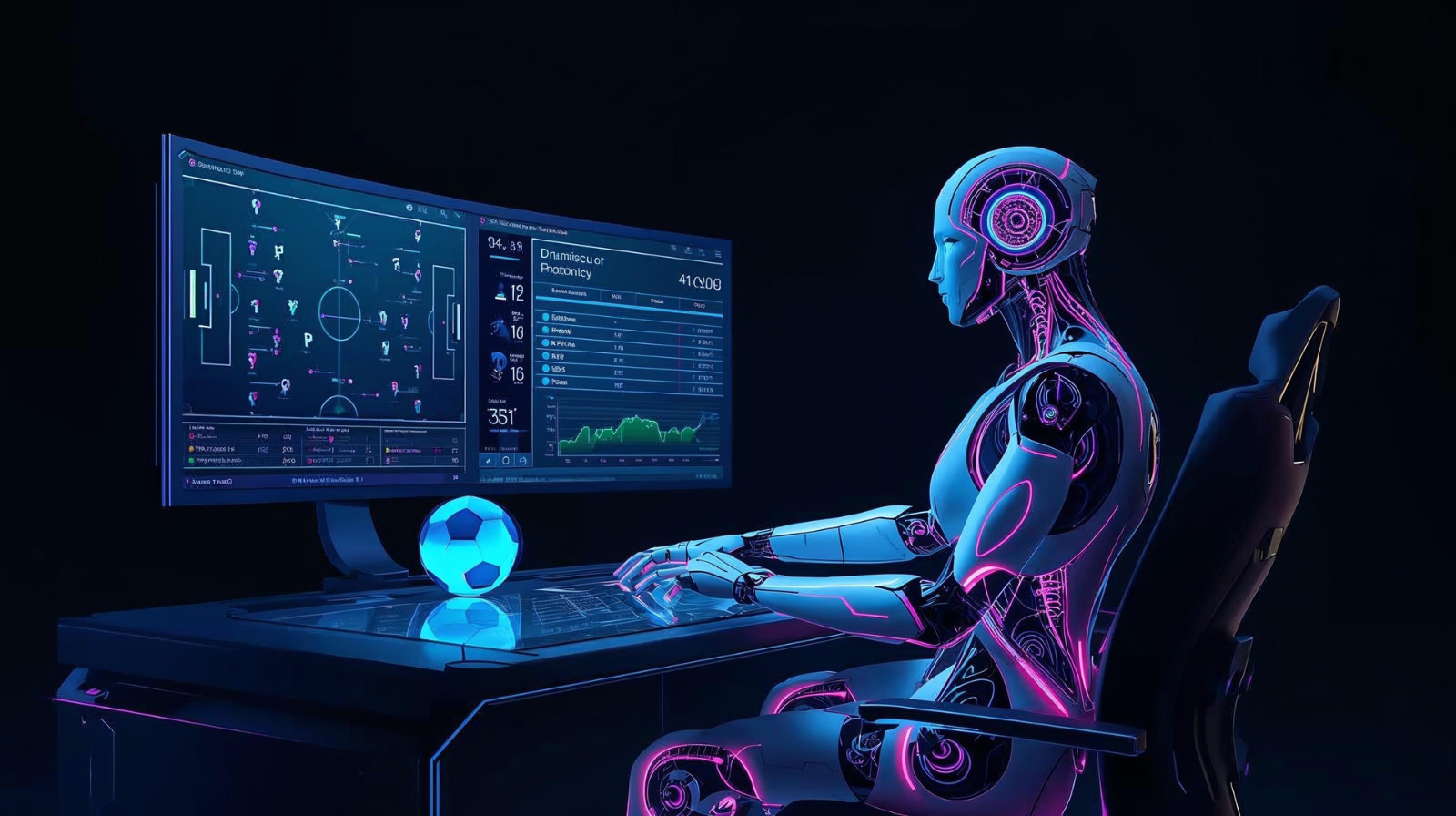 Aibletz Football Bot live stats dashboard showing win/loss tracking and AI analysis